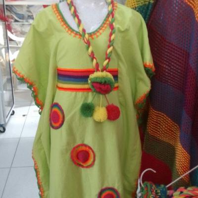Manta wayuu bordada